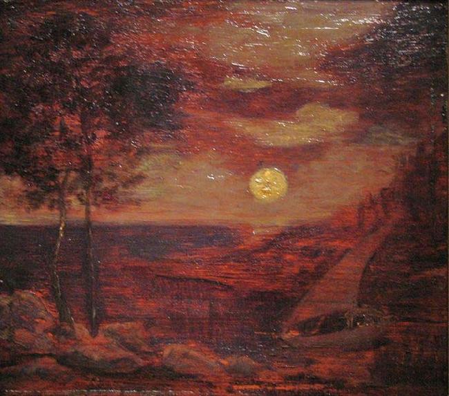 Albert Pinkham Ryder The Lovers' Boat Germany oil painting art